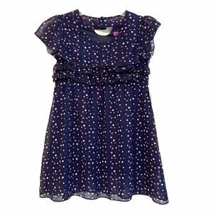 Aqua Bloomingdales Navy Polka‎ Dot Dress Size 6 NWT